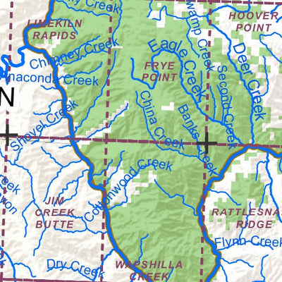 Idaho Department of Fish & Game General Season Hunt Areas - Elk - Palouse Zone digital map