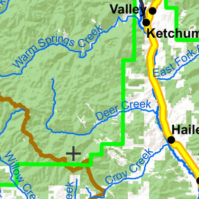 Idaho Department of Fish & Game General Season Hunt Areas - Elk - Pioneer Zone digital map