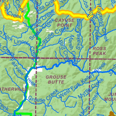 Idaho Department of Fish & Game General Season Hunt Areas - Elk - Portion of Unit 39 (Exception) digital map