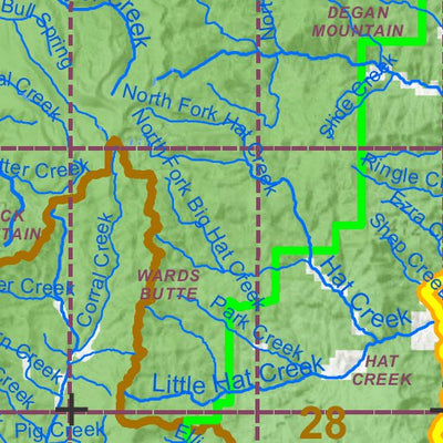 Idaho Department of Fish & Game General Season Hunt Areas - Elk - Portion of Units 29, 37 and 37A digital map
