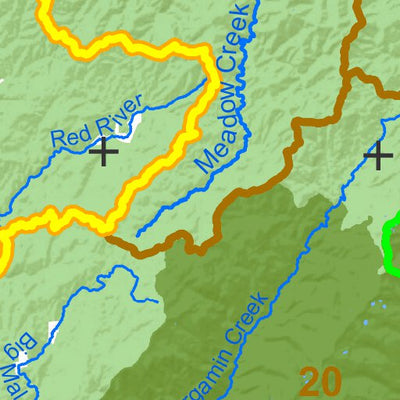 Idaho Department of Fish & Game General Season Hunt Areas - Elk - Selway Zone digital map