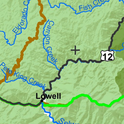 Idaho Department of Fish & Game General Season Hunt Areas - Elk - Selway Zone digital map