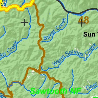 Idaho Department of Fish & Game General Season Hunt Areas - Elk - Smoky-Bennett Zone digital map