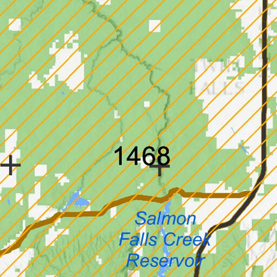 Idaho Department of Fish & Game General Season Hunt Areas - Elk - South Hills B Tag digital map