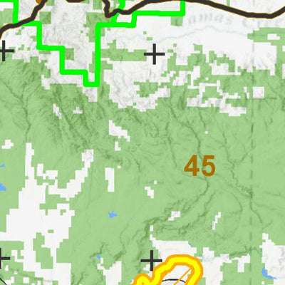 Idaho Department of Fish & Game General Season Hunt Areas - Elk - South Hills B Tag digital map