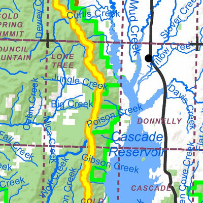 Idaho Department of Fish & Game General Season Hunt Areas - Elk - Units 23 and 24 digital map