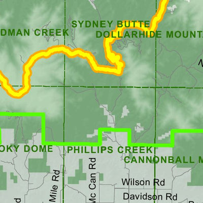 Idaho Department of Fish & Game General Season Hunt Areas - Elk - Units 43 and 48 digital map