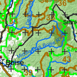 Idaho Department of Fish & Game General Season Hunt Areas - Forest Grouse - Remainder of the state of Idaho not in Panhandle Zone digital map