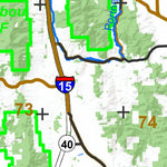 Idaho Department of Fish & Game General Season Hunt Areas - Furbearer - Bannock, Bear Lake, Bingham, Caribou, Franklin, and Others digital map