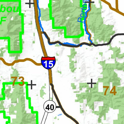 Idaho Department of Fish & Game General Season Hunt Areas - Furbearer - Bannock, Bear Lake, Bingham, Caribou, Franklin, and Others digital map