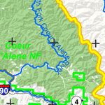 Idaho Department of Fish & Game General Season Hunt Areas - Furbearer - Panhandle Furbearer Region digital map