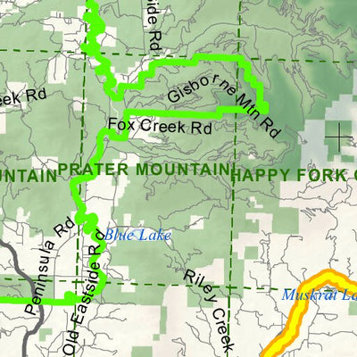 Idaho Department of Fish & Game General Season Hunt Areas - Lion - Unit 1 digital map