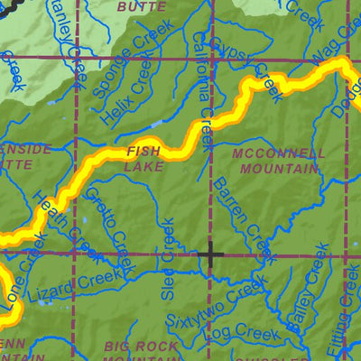 Idaho Department of Fish & Game General Season Hunt Areas - Lion - Unit 12 digital map