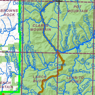 Idaho Department of Fish & Game General Season Hunt Areas - Lion - Unit 12 digital map