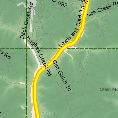 Idaho Department of Fish & Game General Season Hunt Areas - Lion - Unit 21A digital map