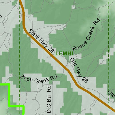 Idaho Department of Fish & Game General Season Hunt Areas - Lion - Unit 37A digital map