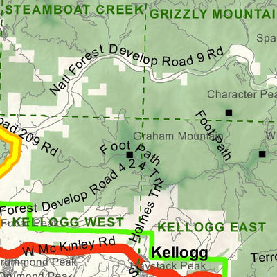 Idaho Department of Fish & Game General Season Hunt Areas - Lion - Unit 4 digital map