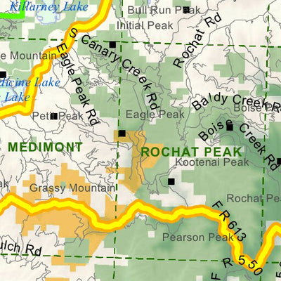 Idaho Department of Fish & Game General Season Hunt Areas - Lion - Unit 4 digital map