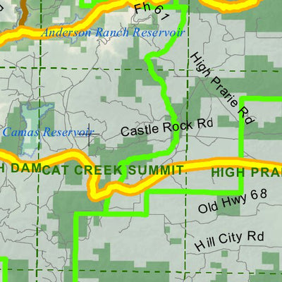 Idaho Department of Fish & Game General Season Hunt Areas - Lion - Unit 44 digital map