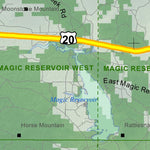 Idaho Department of Fish & Game General Season Hunt Areas - Lion - Unit 52 digital map