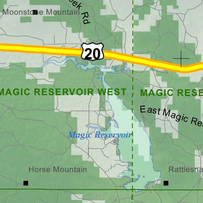 Idaho Department of Fish & Game General Season Hunt Areas - Lion - Unit 52 digital map