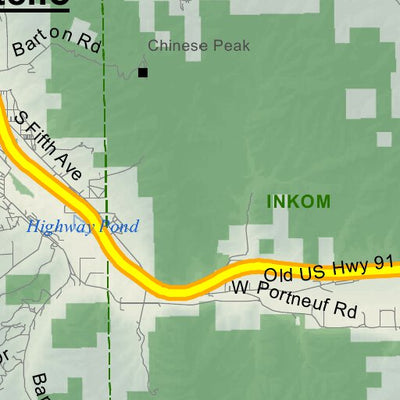 Idaho Department of Fish & Game General Season Hunt Areas - Lion - Unit 71 digital map