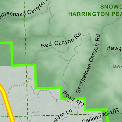 Idaho Department of Fish & Game General Season Hunt Areas - Lion - Unit 75 digital map