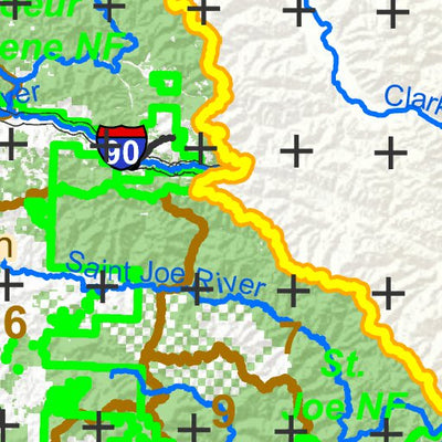 Idaho Department of Fish & Game General Season Hunt Areas - Pheasant - Management Area 1 digital map