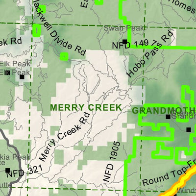 Idaho Department of Fish & Game General Season Hunt Areas - Turkey - Unit 6 digital map