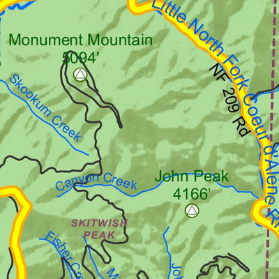Idaho Department of Fish & Game General Season Hunt Areas - Wolf - Portion of Unit 3 digital map