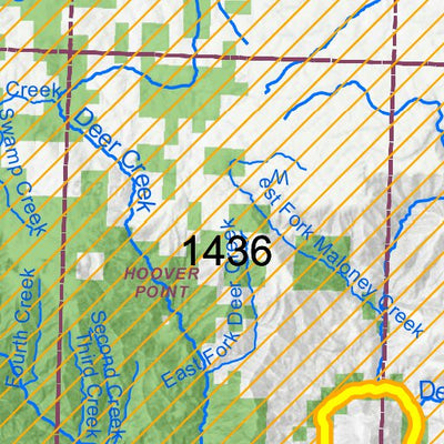 Idaho Department of Fish & Game General Season Hunt Areas - Wolf - Unit 11 private lands only digital map