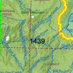 Idaho Department of Fish & Game General Season Hunt Areas - Wolf - Unit 14 private lands only digital map