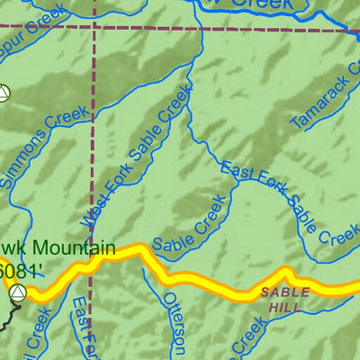 Idaho Department of Fish & Game General Season Hunt Areas - Wolf - Unit 16A digital map