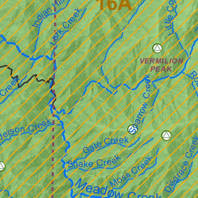 Idaho Department of Fish & Game General Season Hunt Areas - Wolf - Unit 16A private lands only digital map
