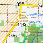 Idaho Department of Fish & Game General Season Hunt Areas - Wolf - Unit 2 private lands only digital map