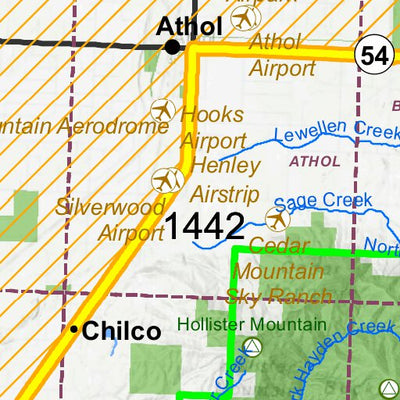 Idaho Department of Fish & Game General Season Hunt Areas - Wolf - Unit 2 private lands only digital map