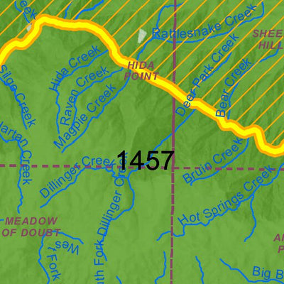 Idaho Department of Fish & Game General Season Hunt Areas - Wolf - Unit 20 private lands only digital map