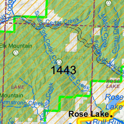 Idaho Department of Fish & Game General Season Hunt Areas - Wolf - Unit 3 private lands only digital map