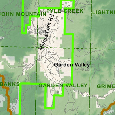 Idaho Department of Fish & Game General Season Hunt Areas - Wolf - Unit 32A digital map