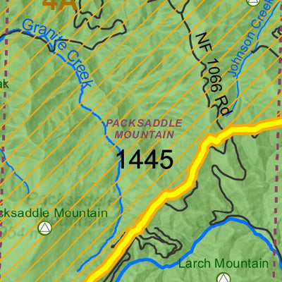 Idaho Department of Fish & Game General Season Hunt Areas - Wolf - Unit 4A private lands only digital map