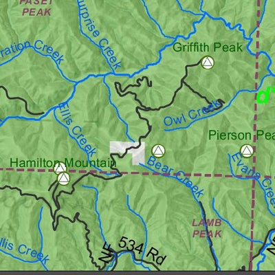 Idaho Department of Fish & Game General Season Hunt Areas - Wolf - Unit 4A private lands only digital map