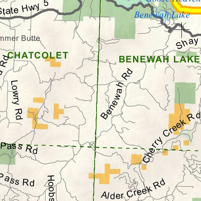 Idaho Department of Fish & Game General Season Hunt Areas - Wolf - Unit 5 digital map