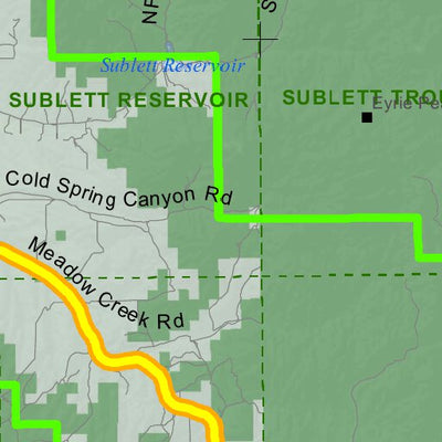 Idaho Department of Fish & Game General Season Hunt Areas - Wolf - Unit 56 digital map
