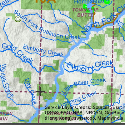 Idaho Department of Fish & Game General Season Hunt Areas - Wolf - Unit 6 private lands only digital map