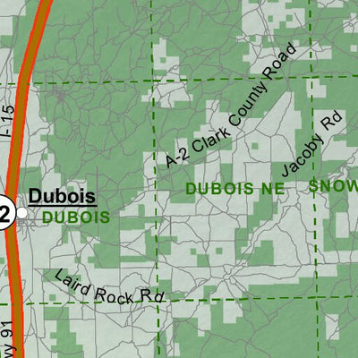 Idaho Department of Fish & Game General Season Hunt Areas - Wolf - Unit 61 digital map