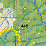 Idaho Department of Fish & Game General Season Hunt Areas - Wolf - Unit 7 private lands only digital map