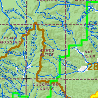 Idaho Department of Fish & Game General Season Hunt Areas - Wolf - Units 29, 37 and 37A digital map