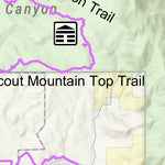 Pocatello Idaho – Mink Creek Snowmobile Map Preview 2