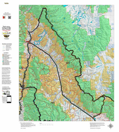 Idaho HuntData LLC Idaho Controlled Antelope Unit 30(1) Land Ownership Map (30-1 ) digital map
