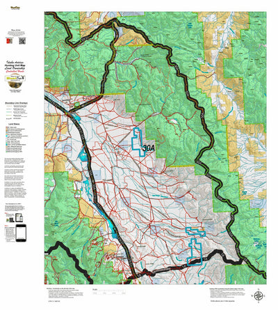 Idaho HuntData LLC Idaho Controlled Antelope Unit 30A Land Ownership Map (30A) digital map